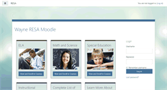 Desktop Screenshot of moodle.resa.net